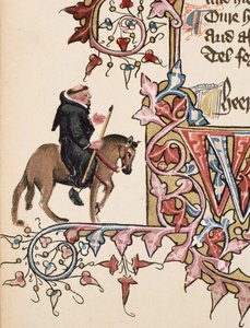 Il Frate, (dettaglio) da I Racconti di Canterbury, di Geoffrey Chaucer (c.1342-1400) Manoscritto Ellesmere, edizione facsimile, 1911